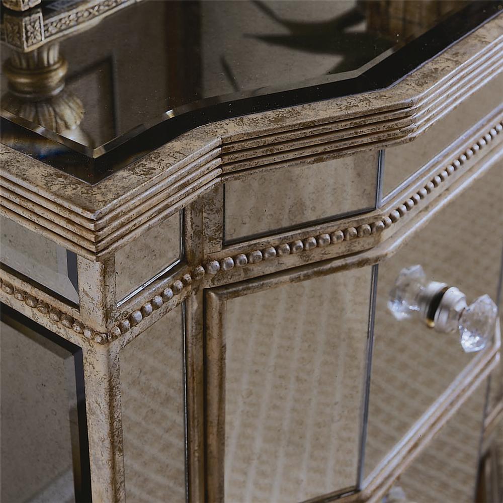 Hooker Furniture Chests and Consoles Mirrored Chest with 3 Drawers